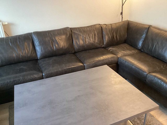 Lederen zit bank u-vorm - afbeelding 13 van  28