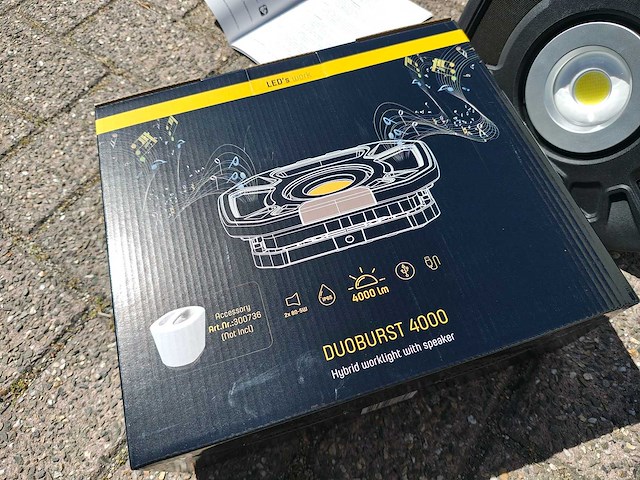 Leds work - duoburst 4000 - radio & led lamp - afbeelding 5 van  7