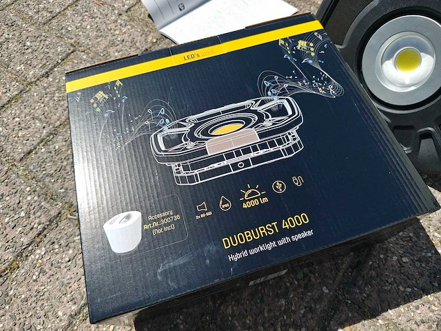 Leds work - duoburst 4000 - radio & led lamp - afbeelding 5 van  7