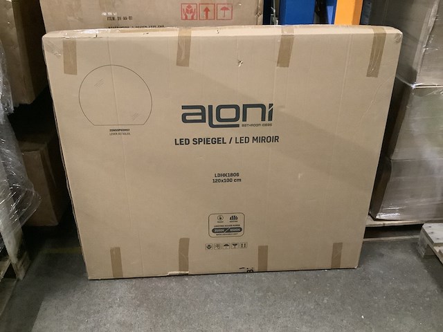 Ledspiegel met verwarming 120 x 100 cm aloni, zonopkomst - afbeelding 2 van  4