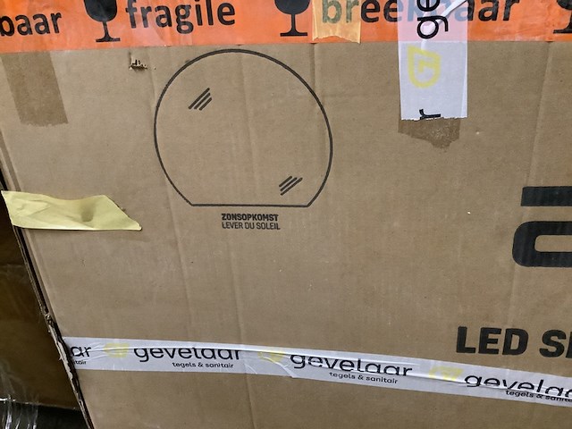 Ledspiegel met verwarming 120 x 100 cm aloni, zonopkomst - afbeelding 4 van  5