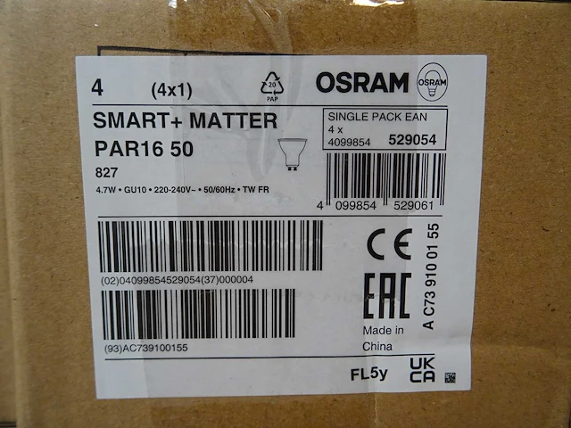 Ledvance - smart+ matter par16 50 - led spot (20x) - afbeelding 2 van  2