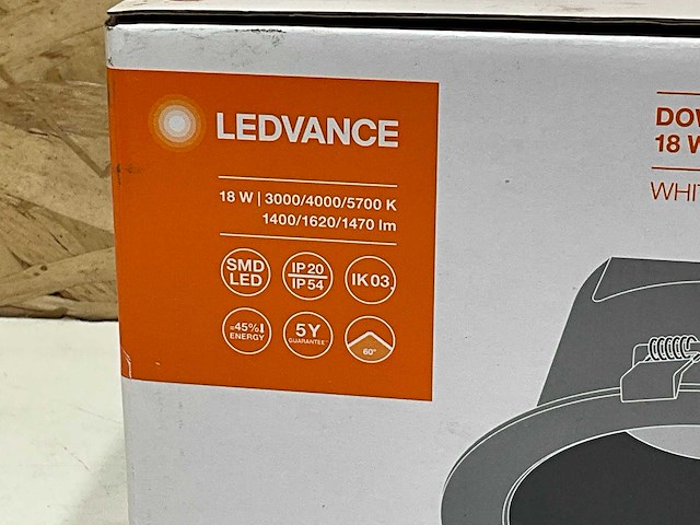 Ledvance comfort downlighter 18w - afbeelding 3 van  4