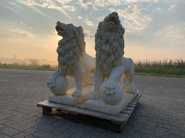 Leeuw met bol (2x) - afbeelding 1 van  2