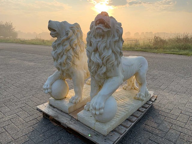 Leeuw met bol (2x) - afbeelding 1 van  3