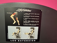 Leg extension life fitness, fzle-500023 - afbeelding 7 van  8