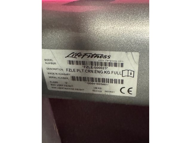 Leg extension life fitness, fzle-500023 - afbeelding 8 van  8