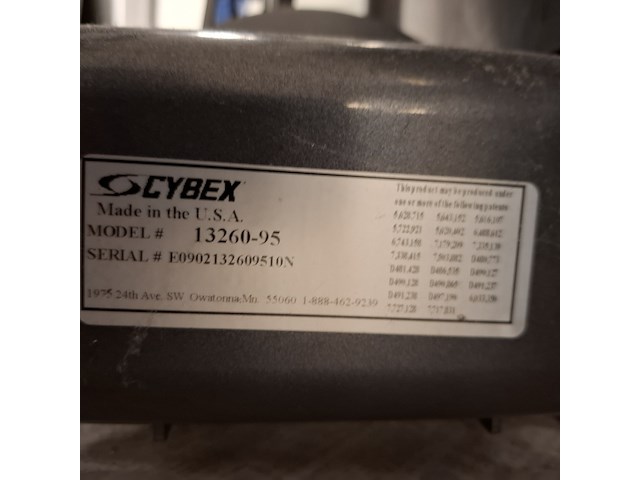 Leg extension/leg curl cybex, vr1, 13260-95 - afbeelding 14 van  16