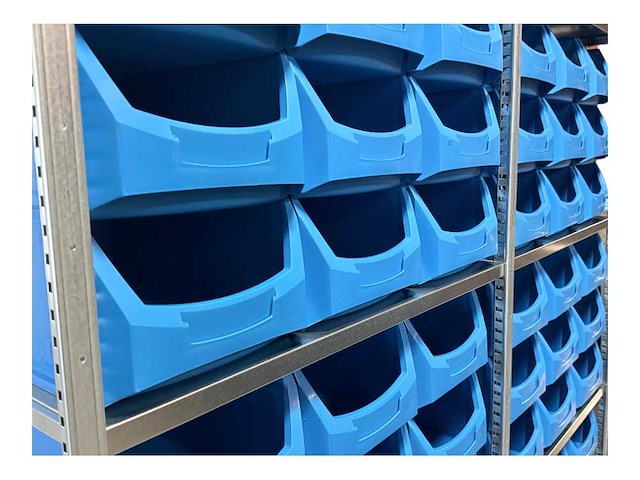 Legbordstelling incl 54 grote magazijnbakken. - afbeelding 5 van  5