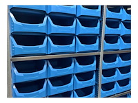 Legbordstelling incl 54 grote magazijnbakken. - afbeelding 1 van  5