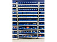 Legbordstelling met (321x) magazijnbakken - afbeelding 5 van  16