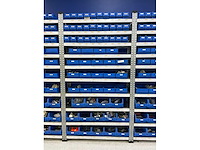 Legbordstelling met (321x) magazijnbakken - afbeelding 6 van  16