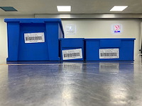 Legbordstelling met (321x) magazijnbakken - afbeelding 12 van  16