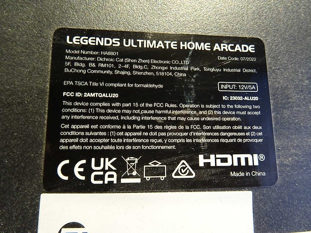 Legends ultimate - home ha8801 - arcadekast - afbeelding 34 van  34