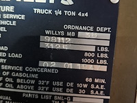 Legervoertuig jeep, willys, bouwjaar 1947 - afbeelding 9 van  30