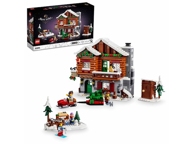 Lego 10325 icons skihut modelhuis bouw en decoratie set - afbeelding 2 van  5