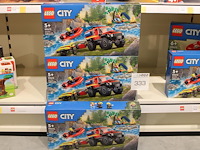 Lego city brandweerwagen met reddingsboot, 3 stuks. - afbeelding 1 van  1