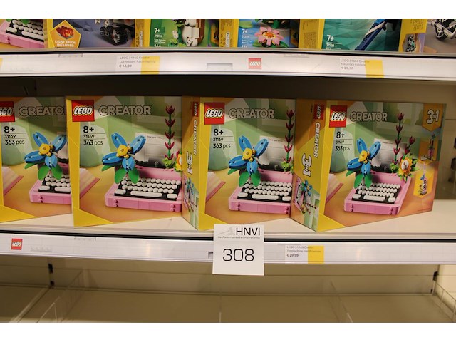 Lego creator 3 in 1 typemachine met bloemen, 4 stuks. - afbeelding 2 van  2