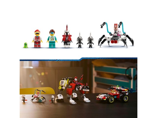 Lego dreamzzz 71497 coopers tiger-mech en zero's hot rod auto - afbeelding 2 van  6