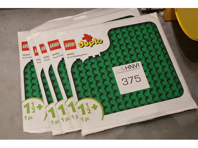 Lego duplo 1,5+ groene bouwplaten, 5 stuks. - afbeelding 1 van  2