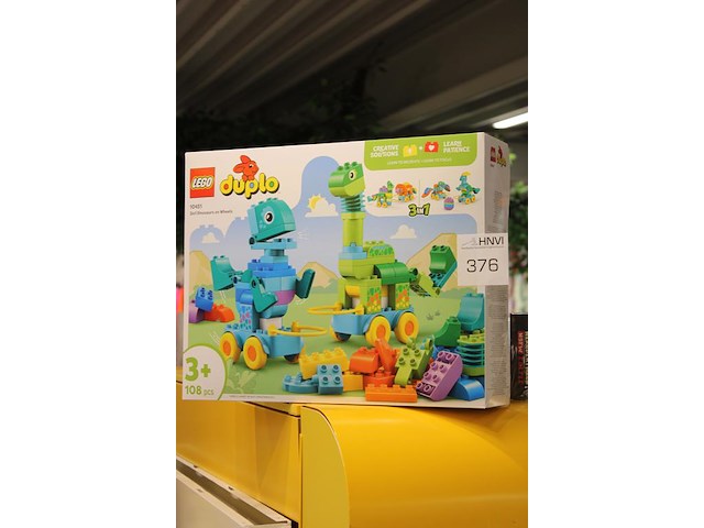 Lego duplo 3+ 3 in 1 dinosaur on wheels. - afbeelding 2 van  2