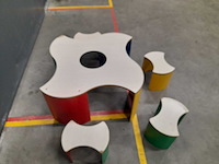 Lego speeltafel + 4 zitjes - afbeelding 3 van  3