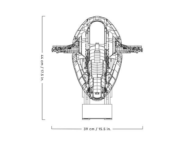 Lego star wars jango fetts firesprayclass ruimteschip 75409 - afbeelding 4 van  6