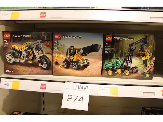 Lego technic, 3 stuks. - afbeelding 1 van  1