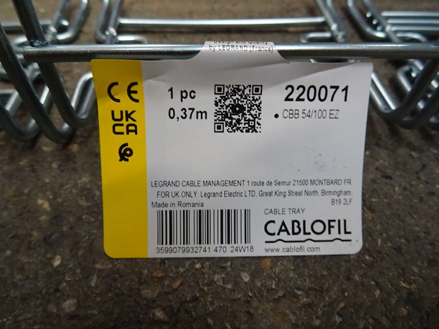 Legrand - cablofil - cbb 54/100 ez - draadgoot 0,37m (15x) - afbeelding 2 van  2