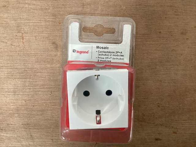 Legrand mosaic wandcontactdoos inbouw (55x) - afbeelding 1 van  4