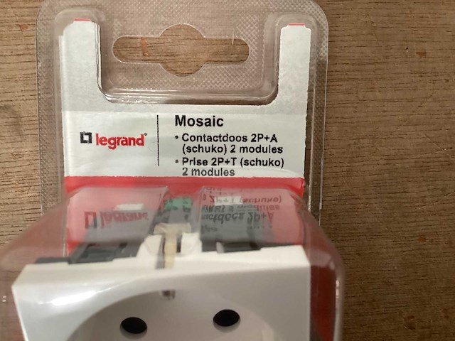Legrand mosaic wandcontactdoos inbouw (55x) - afbeelding 2 van  4
