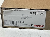 Legrand rvs dekselset metaal vierkant 16/24 modules (9x) - afbeelding 5 van  6