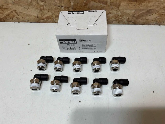 Legris 3109 60 22 male elbow 3/8 x 1/2npt (20x) - afbeelding 3 van  5