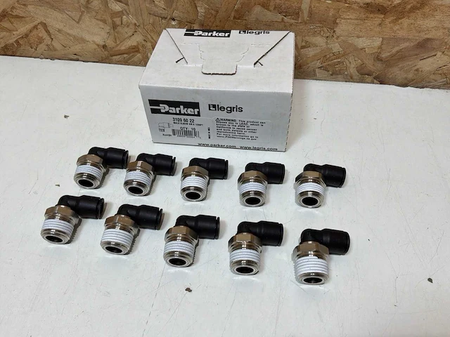 Legris 3109 60 22 male elbow 3/8 x 1/2npt (50x) - afbeelding 2 van  5