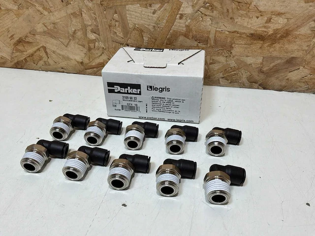 Legris 3109 60 22 male elbow 3/8 x 1/2npt (80x) - afbeelding 1 van  7