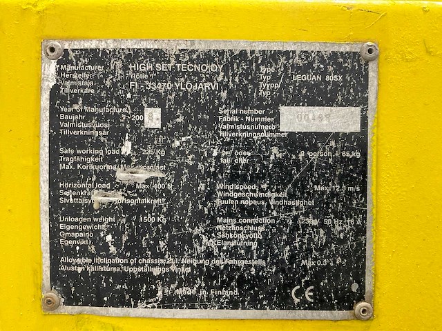 Leguan - 2008 - 80sx - hoogwerker ruw terrein - afbeelding 21 van  28