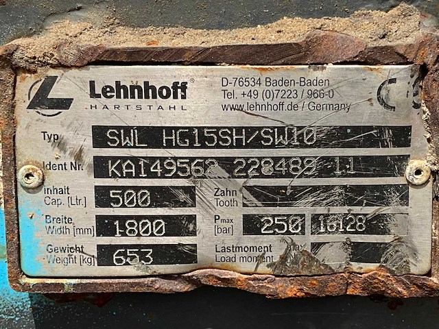 Lehnhoff hg15sh kantelbak - afbeelding 7 van  7