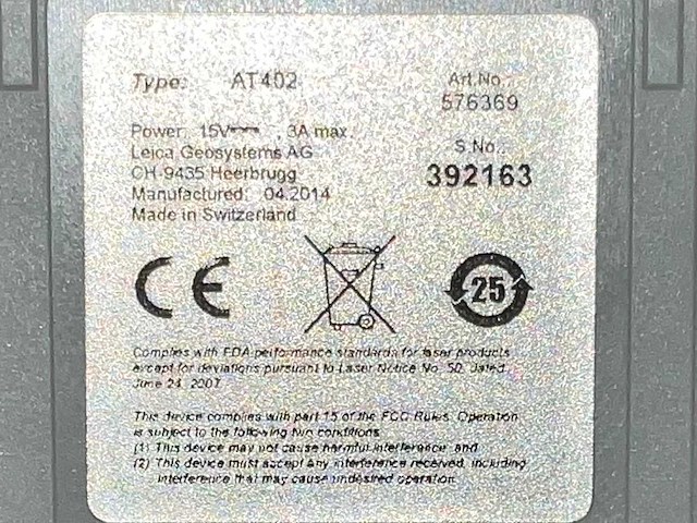 Leica at402 laser tracker - afbeelding 10 van  18