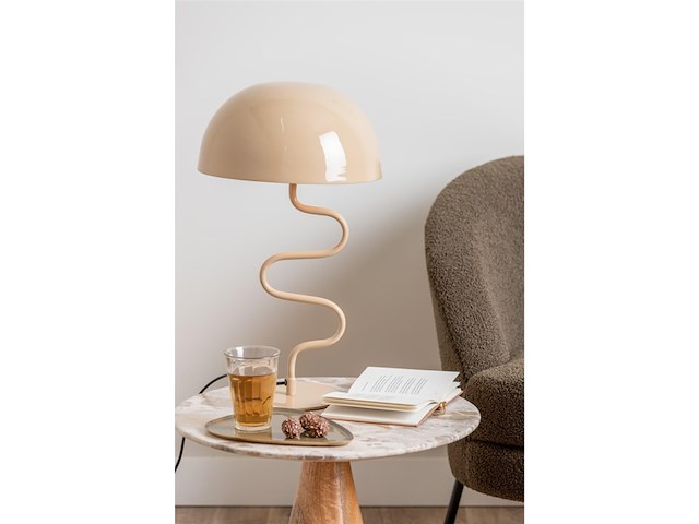 Leitmotiv tafellamp twist bruin 31x31x54cm - afbeelding 2 van  2