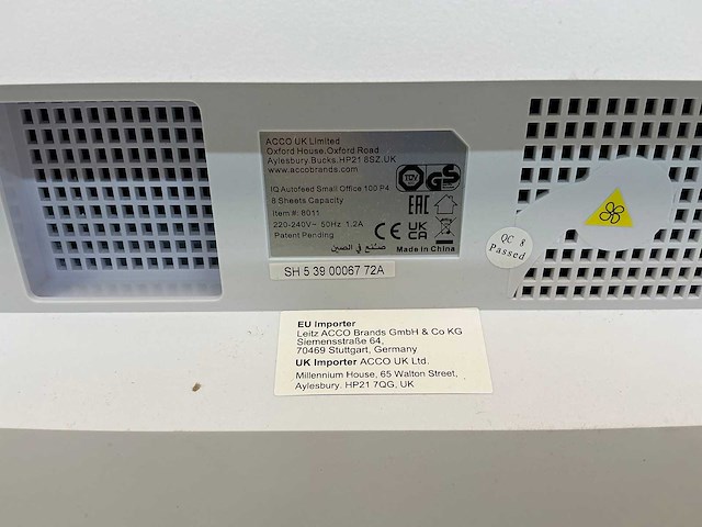 Leitz iq autofeed small office 100 p4 papierversnipperaar - afbeelding 8 van  9