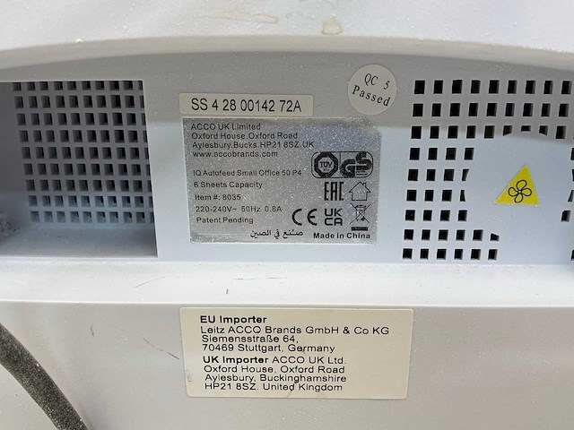 Leitz iq autofeed small office 50 p4 papierversnipperaar - afbeelding 8 van  9