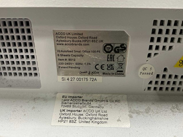 Leitz iq autoreed small office 100 p5 papier shredder - afbeelding 8 van  9