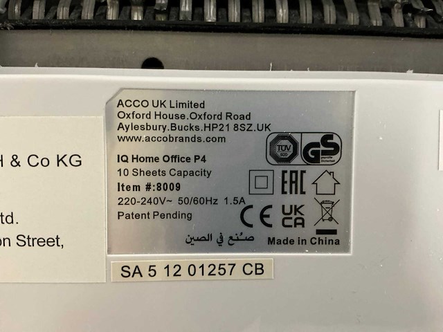 Leitz iq home office p4 papiervernietiger - afbeelding 6 van  7