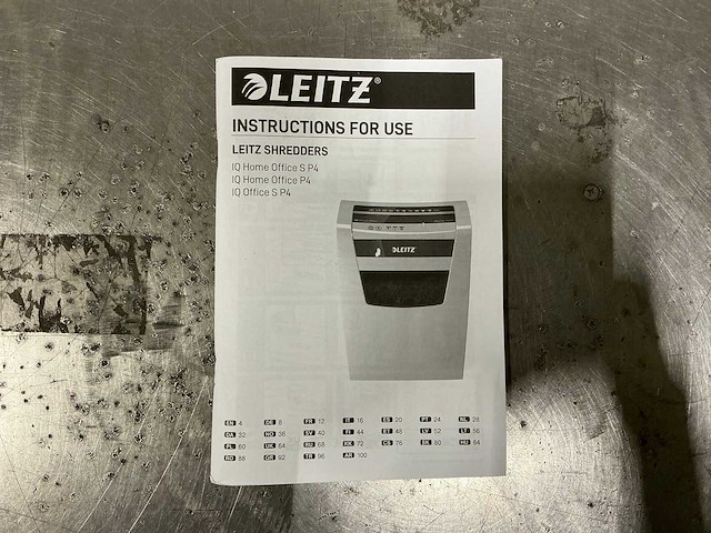 Leitz iq home office s p4 papierversnipperaar - afbeelding 8 van  8