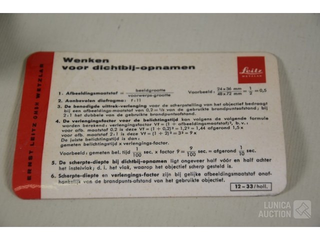 Leitz leica statief close-up - afbeelding 7 van  9