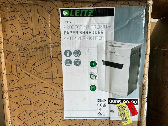 Leitz papier shredders (2x) - afbeelding 1 van  2