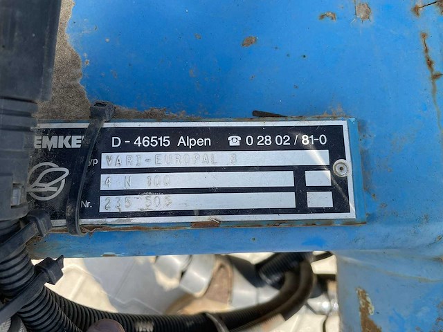 Lemken - vari europal 8 4n - ploeg - afbeelding 8 van  17