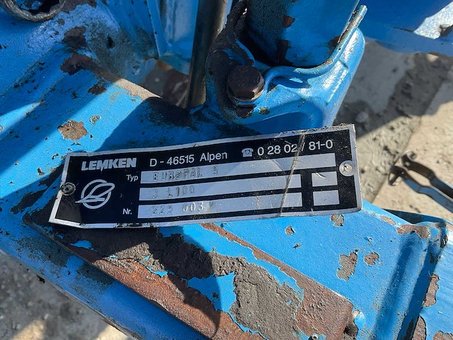 Lemken europal 5 3l100 ploeg - afbeelding 3 van  11