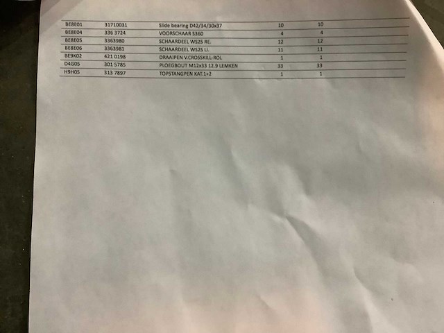 Lemken onderdelen en slijdelen ongebruikt - afbeelding 5 van  5