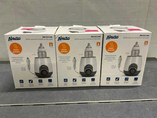Lenco - flessenwarmer - baby (3x) - afbeelding 1 van  2